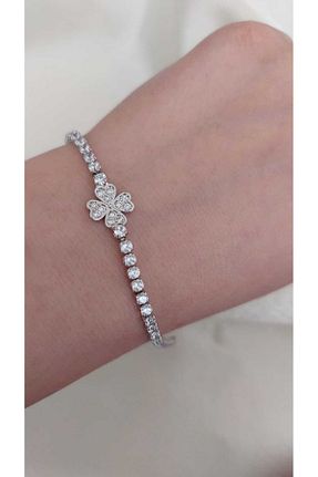 دستبند استیل (فولاد) طوسی زنانه استیل ضد زنگ magische - کد 947446153