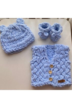 هدیه کودک آبی بچه گانه Baby Sept Collection - کد 749756442