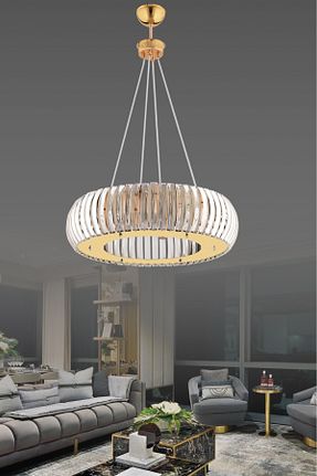 لوستر طلائی شیشه İstanbul Avize - کد 307492813