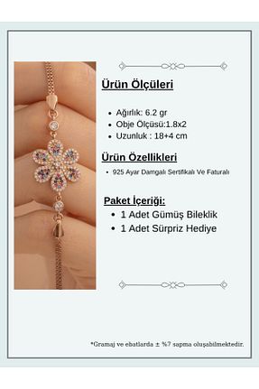 دستبند نقره رنگی زنانه 925 عیار OSMANLI GÜMÜŞ - کد 745131506