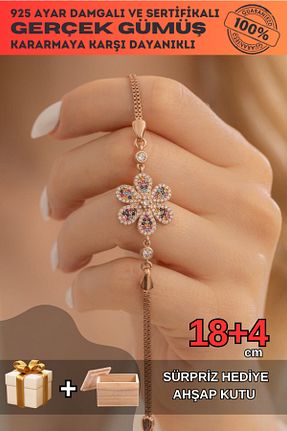 دستبند نقره رنگی زنانه 925 عیار OSMANLI GÜMÜŞ - کد 745131506