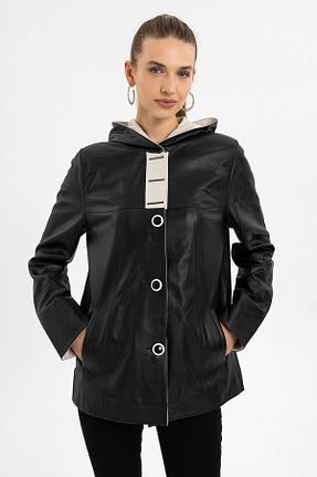 کاپشن مشکی زنانه رگولار Deriderim - کد 812737823