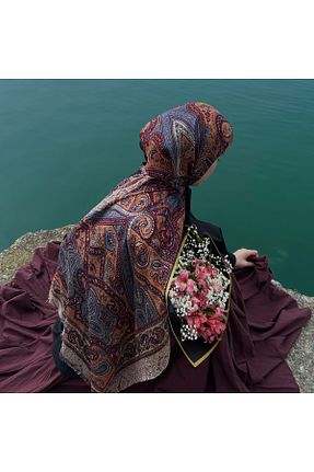 شال بژ زنانه ابریشم CHALE - کد 941660025