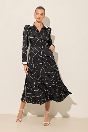 لباس مشکی زنانه بافتنی Setre - کد 861503170
