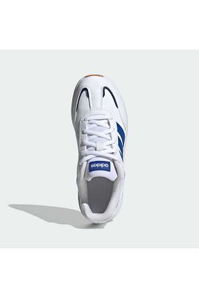 کفش اسنیکر فیروزه ای بچه گانه بند دار adidas - کد 887265058