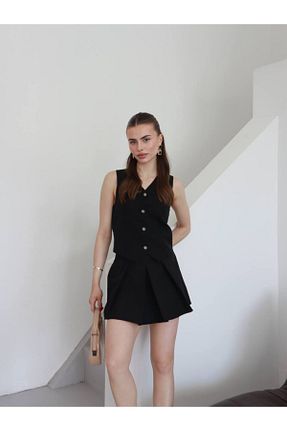 ست بالاتنه و پائین تنه مشکی زنانه بافتنی OTAKU - کد 940591841