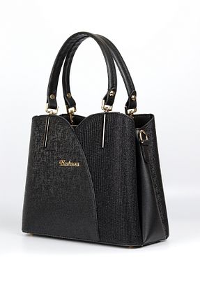 کیف دوشی مشکی زنانه چرم مصنوعی MOLDİVA - کد 893177003
