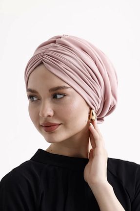 کلاه شنای حجاب صورتی زنانه ladrans - کد 849148354