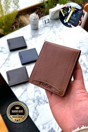 کیف پول قهوه ای مردانه سایز متوسط CüzCan - کد 672189074
