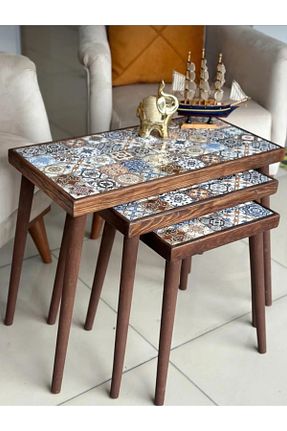 میز عسلی قهوه ای چوب SİNA HOME DESİGNS - کد 890015873