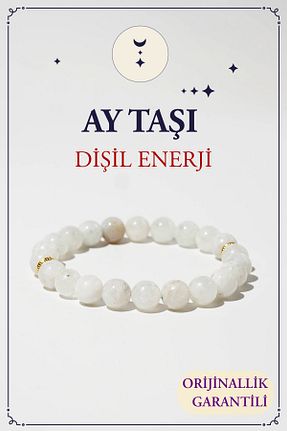 دستبند جواهر سفید زنانه سنگ طبیعی Orenda Design - کد 799410453