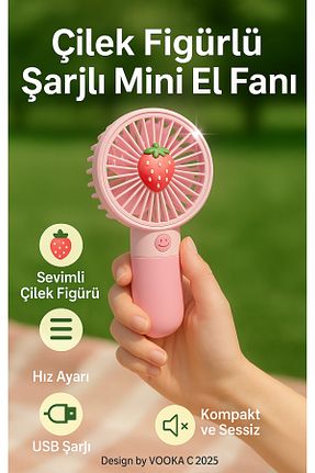پنکه صورتی Mini Fan VOOKA - کد 698441868