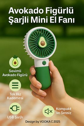 پنکه سبز Mini Fan VOOKA - کد 698438969