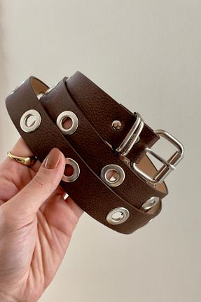 کمربند قهوه ای زنانه چرم مصنوعی Radino Collection - کد 940635311