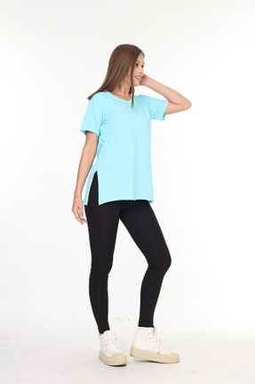 تیشرت سبز زنانه Asimetrik Tight Lady - کد 852536950