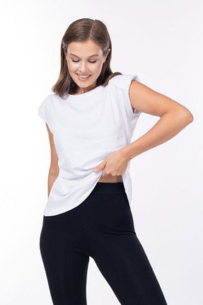 تیشرت سفید زنانه رگولار Tight Lady - کد 835925641