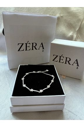 دستبند نقره طوسی زنانه 925 عیار zera - کد 945363003