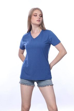 تیشرت سرمه ای زنانه رگولار Tight Lady - کد 746391375