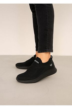 کفش اسنیکر مشکی زنانه بدون بند homiro - کد 834376746