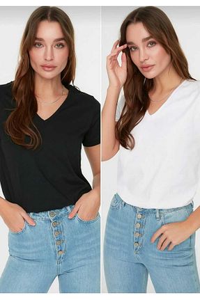 تیشرت مشکی زنانه Relaxed Tight Lady - کد 740784216