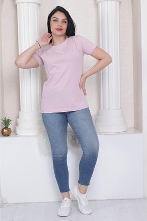 تیشرت صورتی زنانه Relaxed Tight Lady - کد 743970344