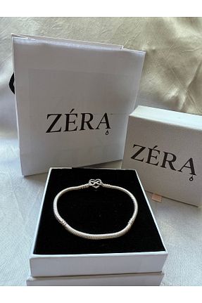 دستبند نقره طوسی زنانه 925 عیار zera - کد 945355702