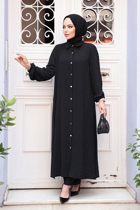 ست بالاتنه و پائین تنه حجاب مشکی زنانه رگولار Neva Style - کد 754785930