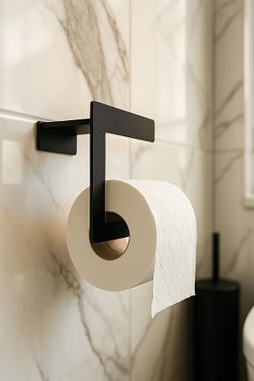پایه دستمال توالت مشکی استیل ضد زنگ Lamizon - کد 124374026