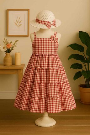 لباس قرمز بچه گانه جین Midani Store - کد 936886742