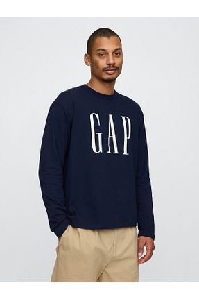 تیشرت سرمه ای مردانه رگولار GAP - کد 927544305
