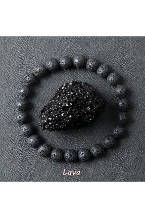دستبند جواهر متالیک زنانه سنگ طبیعی Perlavita - کد 899104717