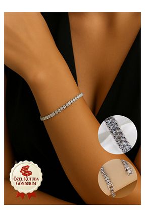 دستبند استیل (فولاد) طوسی زنانه استیل ضد زنگ La Clarte - کد 942466522