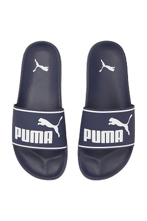 دمپائی اسپرت سرمه ای زنانه چرم مصنوعی Puma - کد 946049624