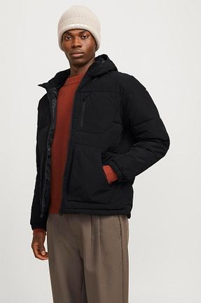 کاپشن مشکی مردانه رگولار Jack & Jones - کد 849114077