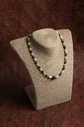 گردنبند جواهر طوسی زنانه Saff Doğal Taş - کد 923375661