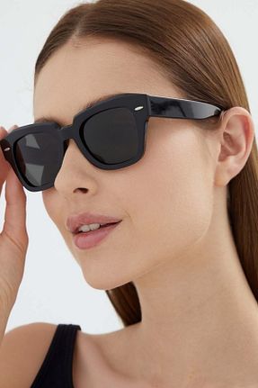 عینک آفتابی مشکی زنانه 54 Eyesofia - کد 922374384