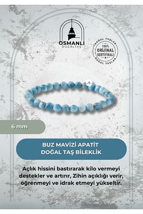 دستبند جواهر آبی زنانه سنگ طبیعی OSMANLI DOĞAL TAŞ - کد 662032581