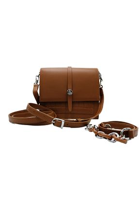 کیف دوشی قهوه ای زنانه چرم مصنوعی KRISTE BELL - کد 870074376