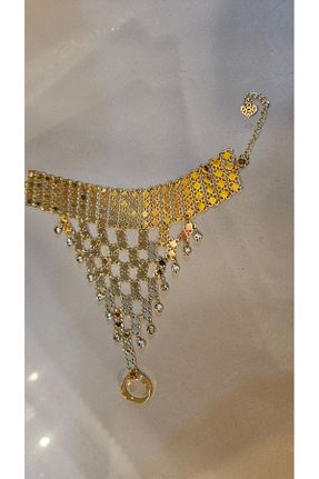 دستبند جواهر زرد زنانه استیل (فولاد) Stor - کد 941981149