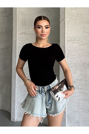 بلوز مشکی زنانه ساده modazoom - کد 946032540