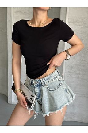 بلوز مشکی زنانه ساده modazoom - کد 946032540