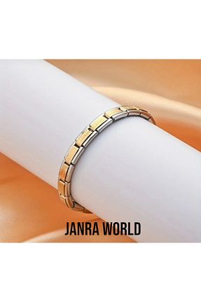 دستبند استیل (فولاد) رنگی زنانه استیل ضد زنگ JANRA WORLD - کد 946377728