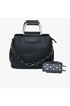 کیف دوشی مشکی زنانه چرم مصنوعی Greyder - کد 932583799