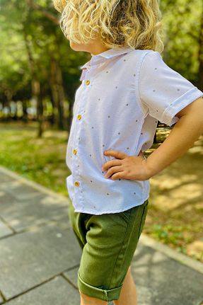 ست بالاتنه و پائین تنه خاکی بچه گانه بافتنی LULU Kids - کد 936721366