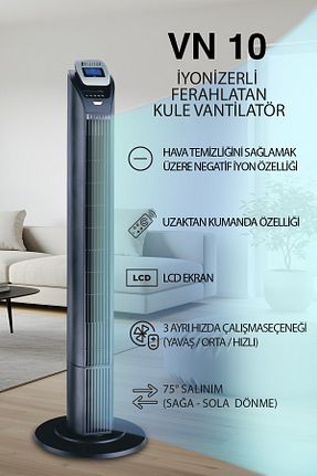 پنکه مشکی Kule Tipi Dijitsu - کد 3808126
