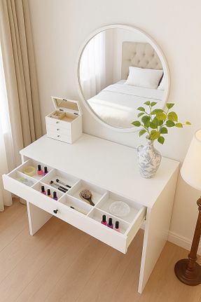 میز آرایش و میز توالت سفید MDF BBF Furniture - کد 946063066