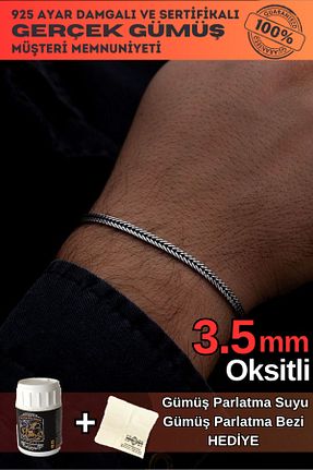 دستبند نقره مردانه 925 عیار OSMANLI GÜMÜŞ - کد 788950253