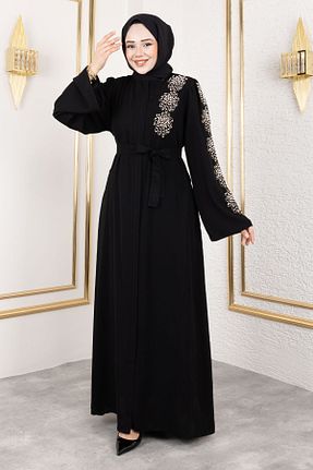کلاه و ابایا مشکی زنانه بافتنی Tesettür Dünyası - کد 934225359