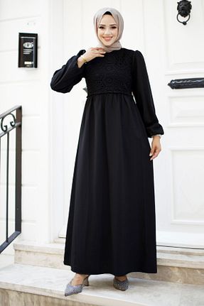 لباس حجاب مشکی زنانه رگولار Tesettür Dünyası - کد 847609531