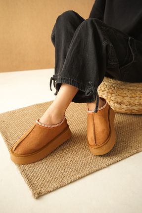 دمپائی قهوه ای زنانه پارچه ای Capone Outfitters - کد 868122455